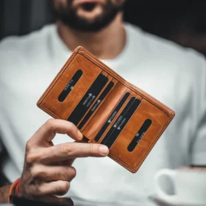 Kartenetui aus Leder