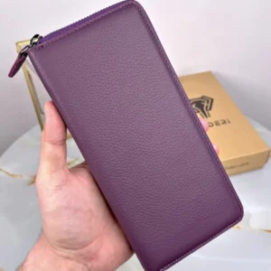 Damen-Geldbörse mit Reißverschluss – Echtleder, mit Handyfach Guti | 2055